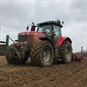 Tractor driving in the Mud