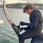 Waterskiing - Man Setting Up Water Ski