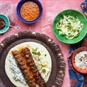 How to be a Mezze Legend Cookbook Kit - Kebabs with Rice Made using cook book recipe