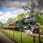 Whistlestop Cream Tea & Steam Train Ride for Two - Black Train at Cranmore Station