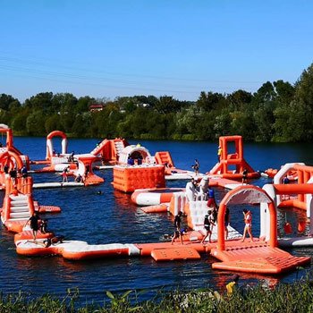 inflatables on water near me