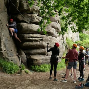 Rock climbing and abseiling