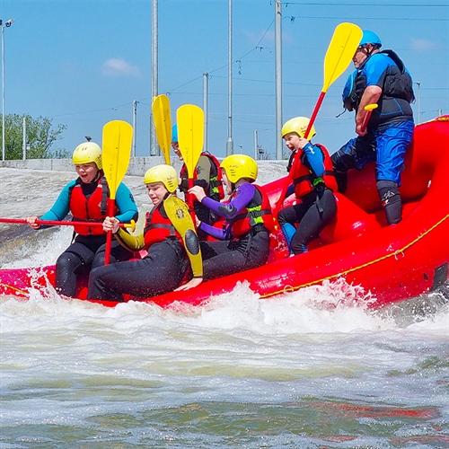 White Water Rafting in Northamptonshire at Northampton Actives white water centre White Water Rafting in Northamptonshire at Northampton Actives white water centre