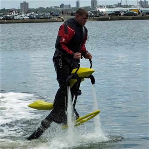 water thrusting jet bike